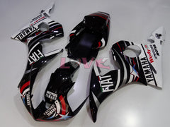 FIAT - White Black Fairings and Bodywork For 2005 YZF-R6 #LF3497