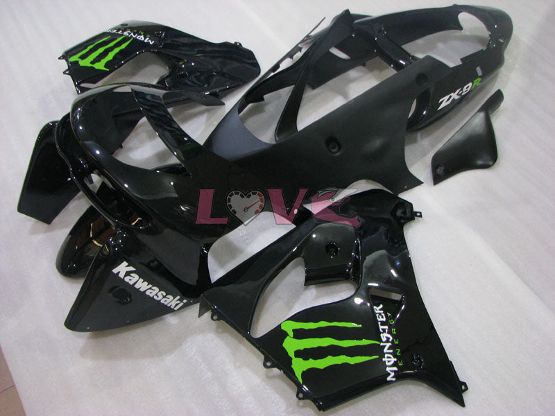 Monster - Black Fairings and Bodywork For 1998-1999 NINJA ZX-9R #LF3280