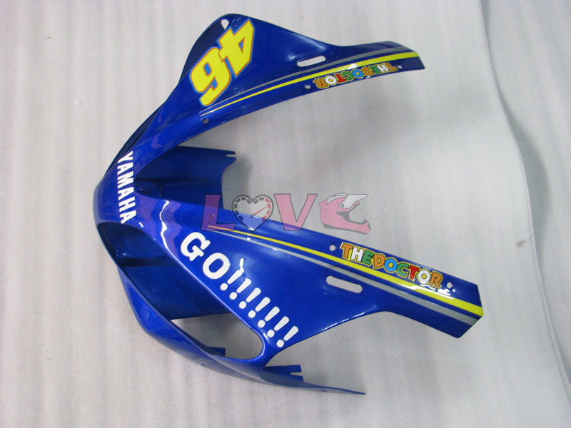 GO!!!!!!! MOTUL - Blue White Fairings and Bodywork For 2000-2001 YZF-R1 #LF3616