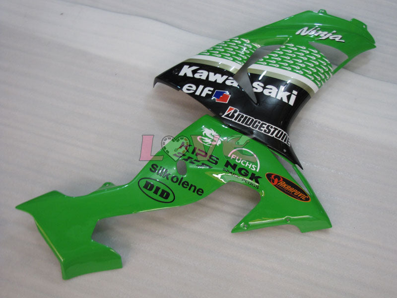 Nakano - Green Black Fairings and Bodywork For 2006-2007 NINJA ZX-10R #LF3266