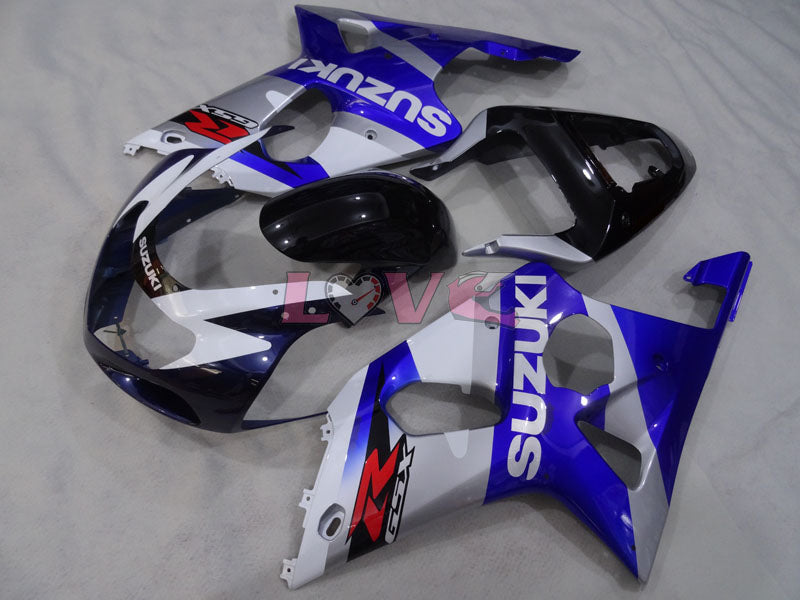Factory Style - Blue Black Fairings and Bodywork For 2000-2002 GSX-R1000 #LF4228