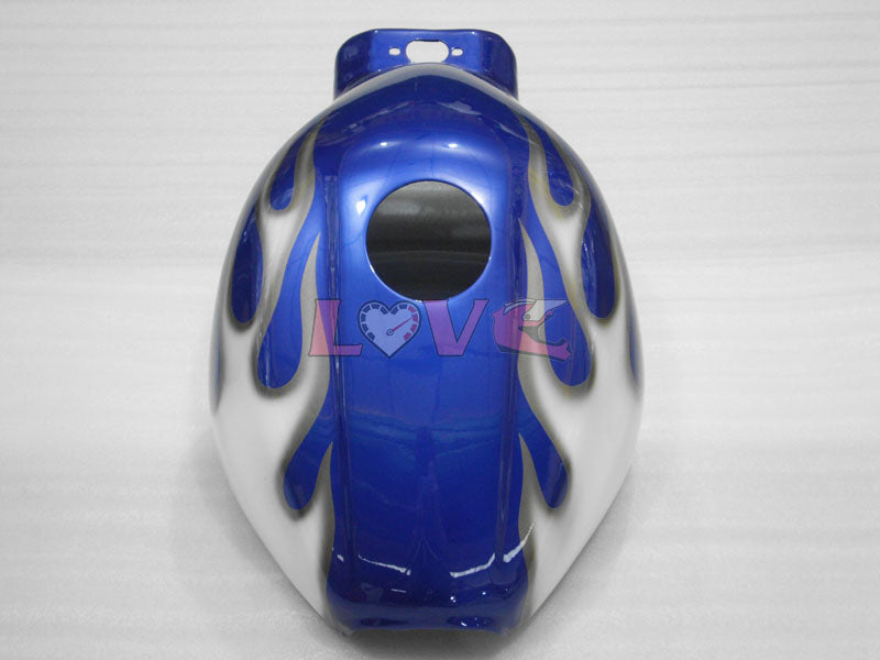 Customize - Blue White Fairings and Bodywork For 1997-2007 YZF600R #LF7944