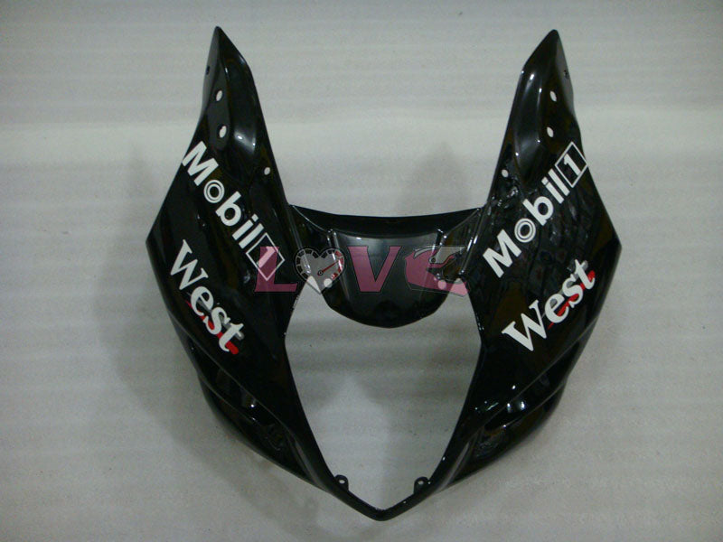 West - White Black Fairings and Bodywork For 2003-2004 GSX-R1000 #LF5936
