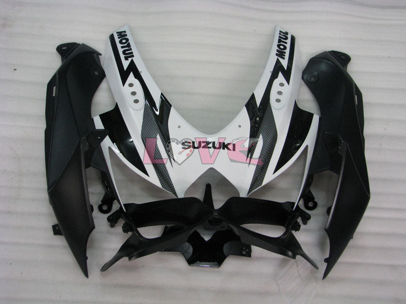 Corona - White Black Fairings and Bodywork For 2008-2010 GSX-R750 #LF3903