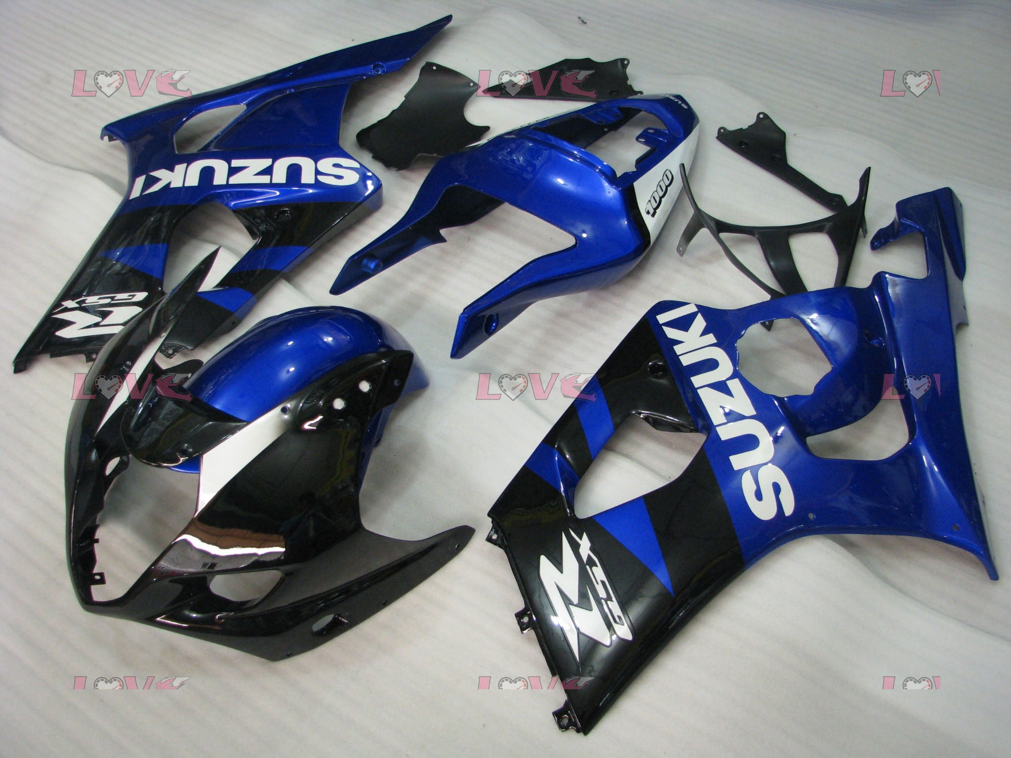 Factory Style - Blue Black Fairings and Bodywork For 2003-2004 GSX-R1000 #LF5964