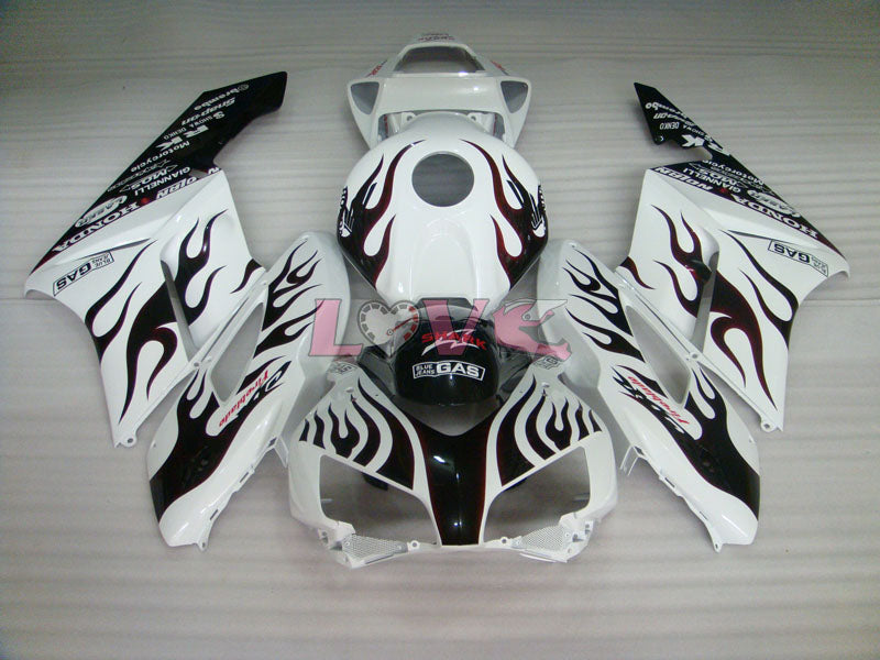 Flame - Red White Fairings and Bodywork For 2004-2005 CBR1000RR #LF7334