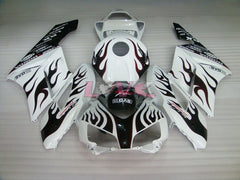 Flame - Red White Fairings and Bodywork For 2004-2005 CBR1000RR #LF7334