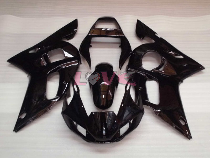 No sticker / decal Factory Style - Black Fairings and Bodywork For 1998-2002 YZF-R6 #LF3371
