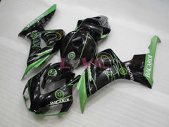 BACARDI - Green Black Fairings and Bodywork For 2006-2007 CBR1000RR #LF4383