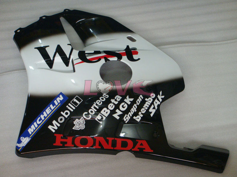 West - White Black Fairings and Bodywork For 1990-1994 CBR250RR #LF4973