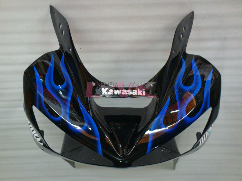 Flame - Purple Black Fairings and Bodywork For 2003-2004 NINJA ZX-6R #LF6057
