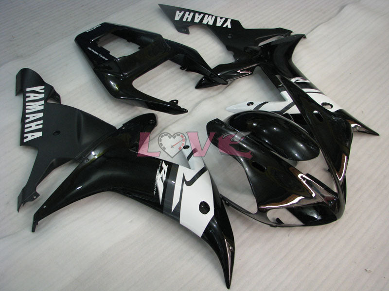 Factory Style - White Black Fairings and Bodywork For 2002-2003 YZF-R1 #LF7019
