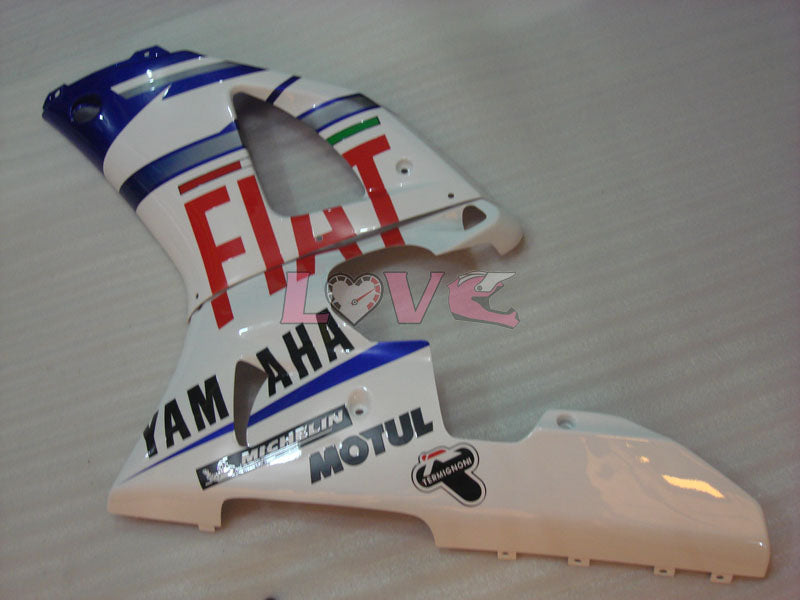 FIAT MICHELIN MOTUL - Blue White Fairings and Bodywork For 1998-1999 YZF-R1 #LF3577