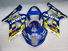 MICHELIN MOTUL Movistar - Yellow Blue Fairings and Bodywork For 2004-2005 GSX-R600 #LF6631