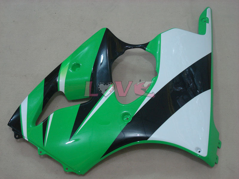 Factory Style - Green White Fairings and Bodywork For 2000-2002 NINJA ZX-6R #LF6166