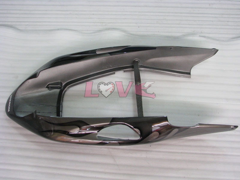 Flame - Black Grey Fairings and Bodywork For 1996-2007 CBR1100XX #LF5136