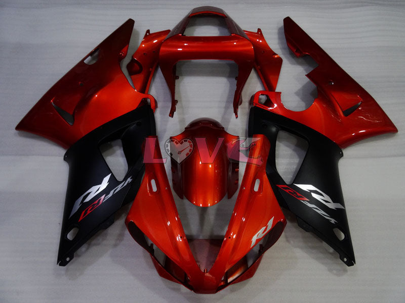 Factory Style - Orange Black Fairings and Bodywork For 2000-2001 YZF-R1 #LF3620
