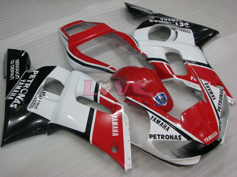 PETRONAS - Red White Black Fairings and Bodywork For 1998-2002 YZF-R6 #LF3380