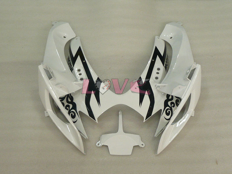 Corona - White Black Fairings and Bodywork For 2006-2007 GSX-R600 #LF6396