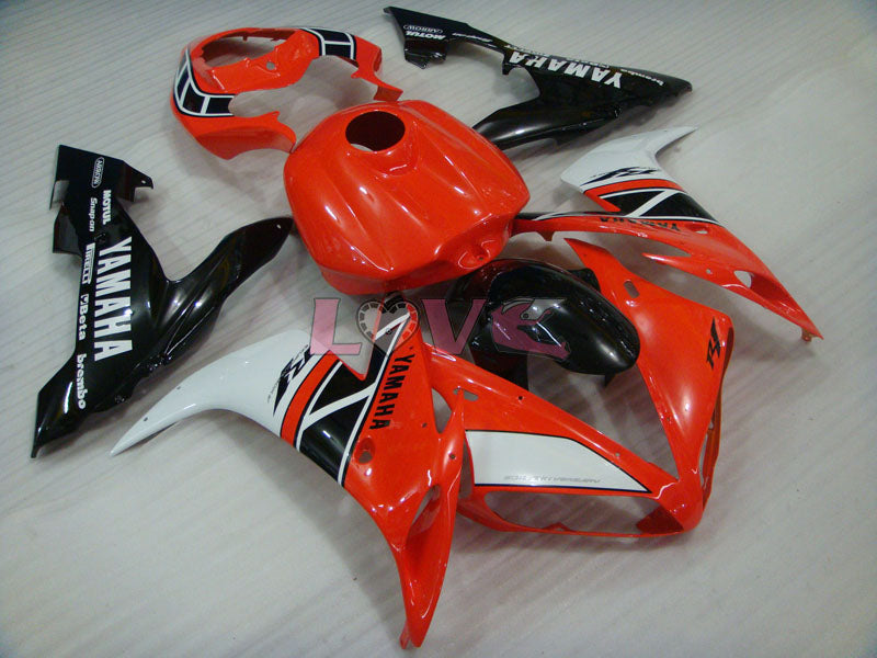 MOTUL - Orange White Black Fairings and Bodywork For 2004-2006 YZF-R1 #LF3716