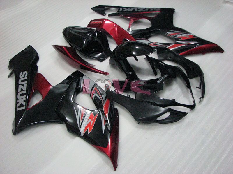 Factory Style - Red Black Fairings and Bodywork For 2005-2006 GSX-R1000 #LF3843
