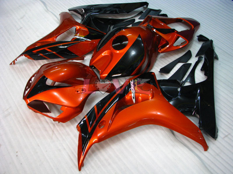 Fireblade - Orange Black Fairings and Bodywork For 2006-2007 CBR1000RR #LF7258