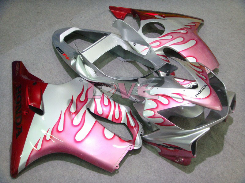 Flame - Silver Pink Fairings and Bodywork For 2001-2003 CBR600F4i #LF7669