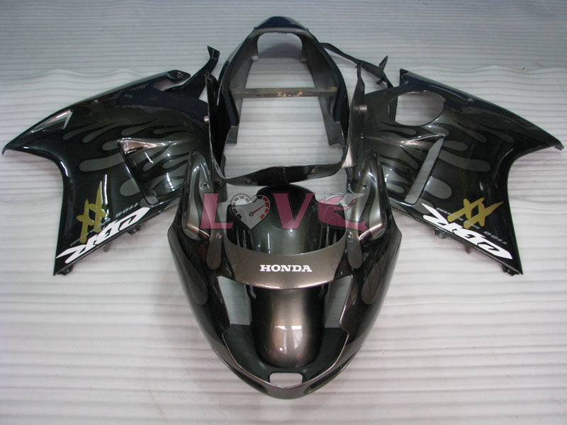 Flame - Black Grey Fairings and Bodywork For 1996-2007 CBR1100XX #LF5136