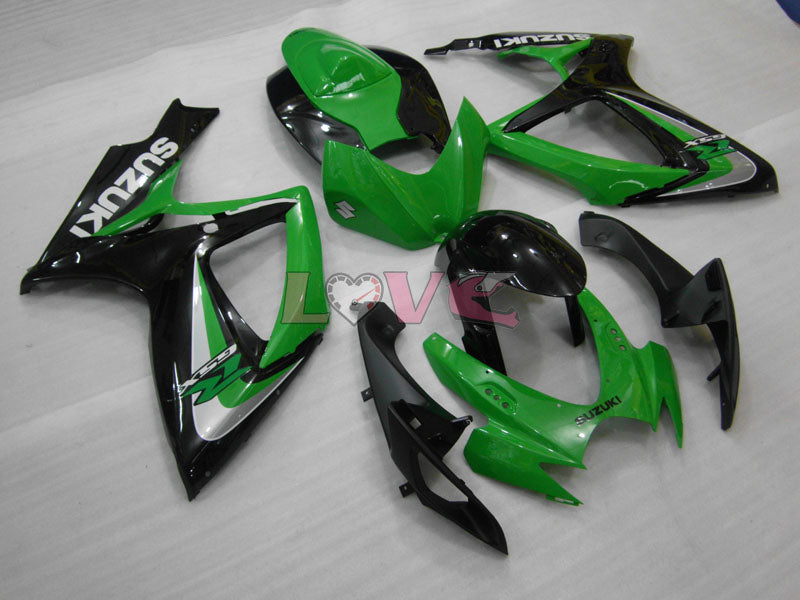 Factory Style - Green Black Fairings and Bodywork For 2006-2007 GSX-R600 #LF4021