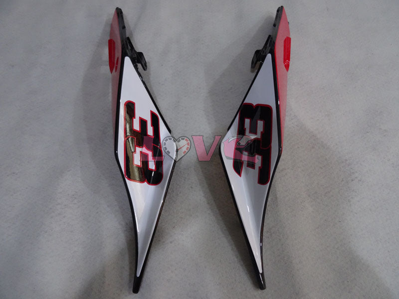 Bearacer - Red White Silver Fairings and Bodywork For 2004-2009 RS125 #LF3071