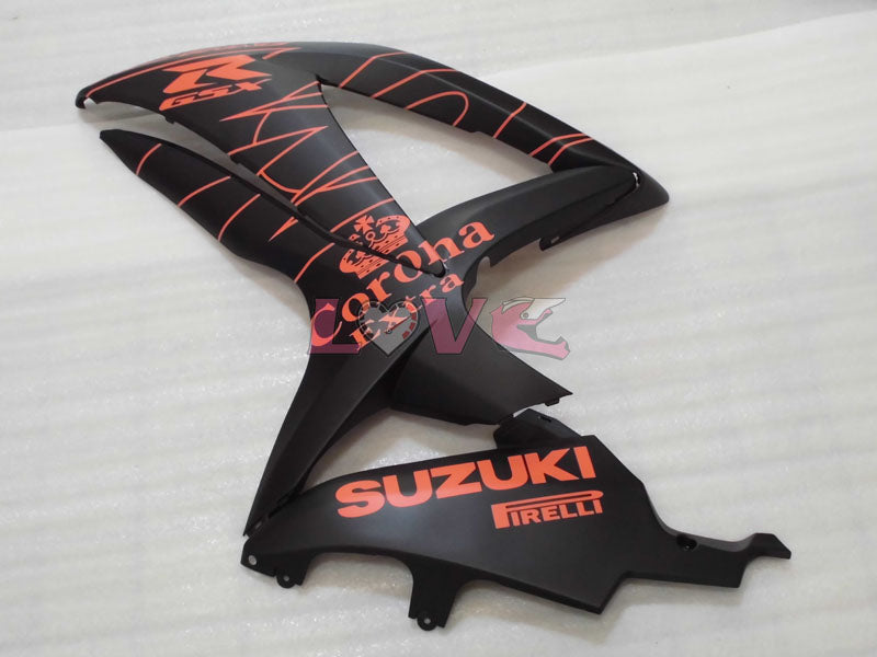 Corona - Orange Black Matte Fairings and Bodywork For 2008-2010 GSX-R750 #LF3924