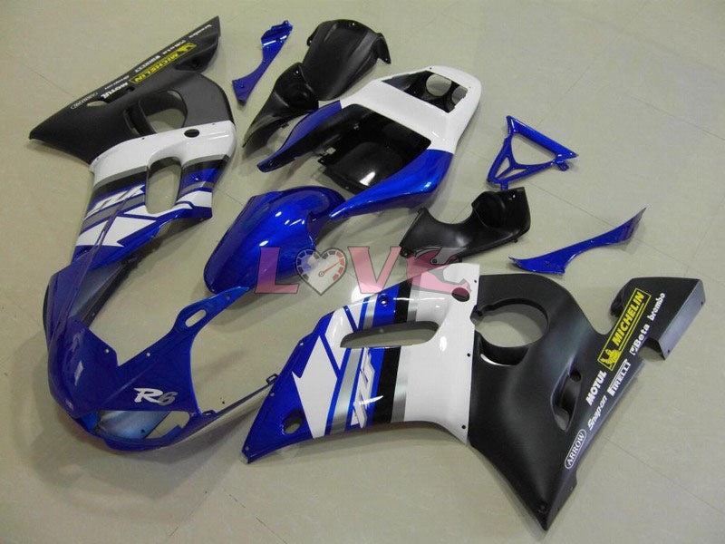 Factory Style - Blue Black Matte Fairings and Bodywork For 1998-2002 YZF-R6 #LF6826