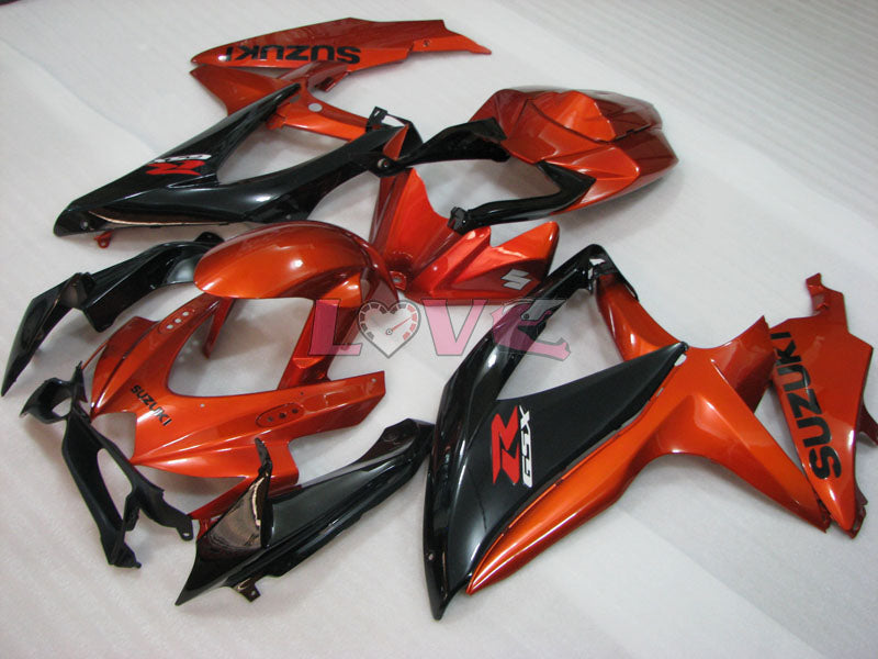 Factory Style - Orange Black Fairings and Bodywork For 2008-2010 GSX-R600 #LF3977