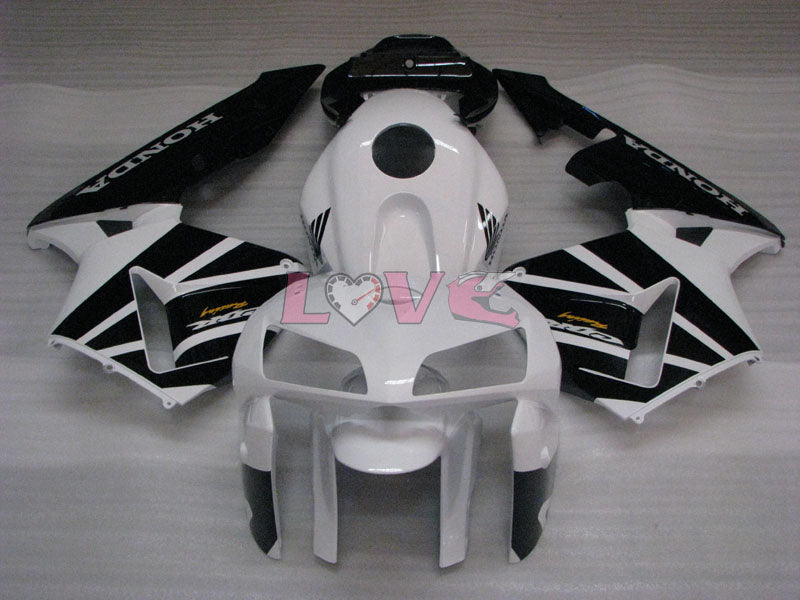 Factory Style - White Black Fairings and Bodywork For 2005-2006 CBR600RR #LF4430