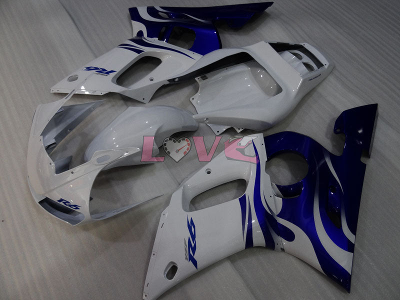Factory Style - Blue White Fairings and Bodywork For 1998-2002 YZF-R6 #LF3383