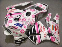 Nastro Azzurro - White Pink Fairings and Bodywork For 2003-2004 CBR600RR #LF5375
