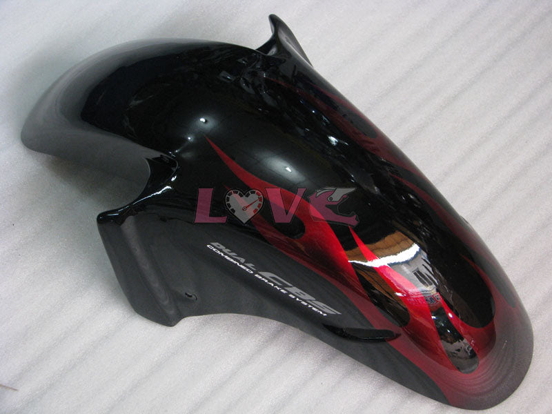 Flame - Red Black Fairings and Bodywork For 1996-2007 CBR1100XX #LF5135