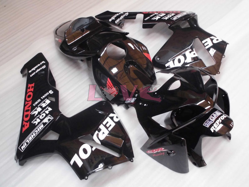 Repsol - Black Fairings and Bodywork For 2005-2006 CBR600RR #LF4435