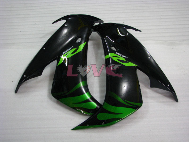 Factory Style - Green Black Fairings and Bodywork For 2004-2006 YZF-R1 #LF3706