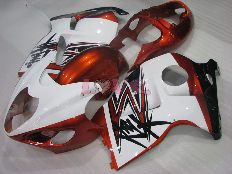 Factory Style - Orange White Fairings and Bodywork For 1999-2007 Hayabusa #LF3767
