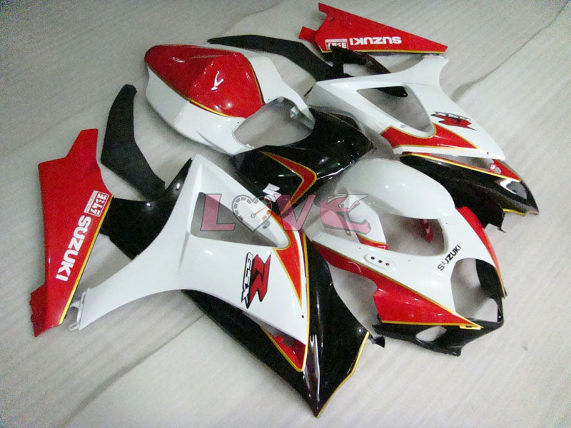 Factory Style - Red White Black Fairings and Bodywork For 2007-2008 GSX-R1000 #LF3834