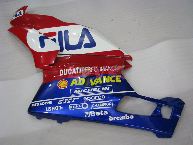FILA - Red Blue Fairings and Bodywork For 2003-2004 749 #LF5737