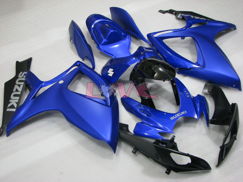Factory Style - Blue Black Fairings and Bodywork For 2006-2007 GSX-R750 #LF4012