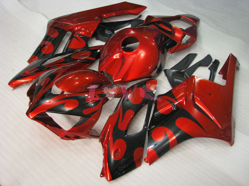 Flame - Orange Black Fairings and Bodywork For 2004-2005 CBR1000RR #LF4400