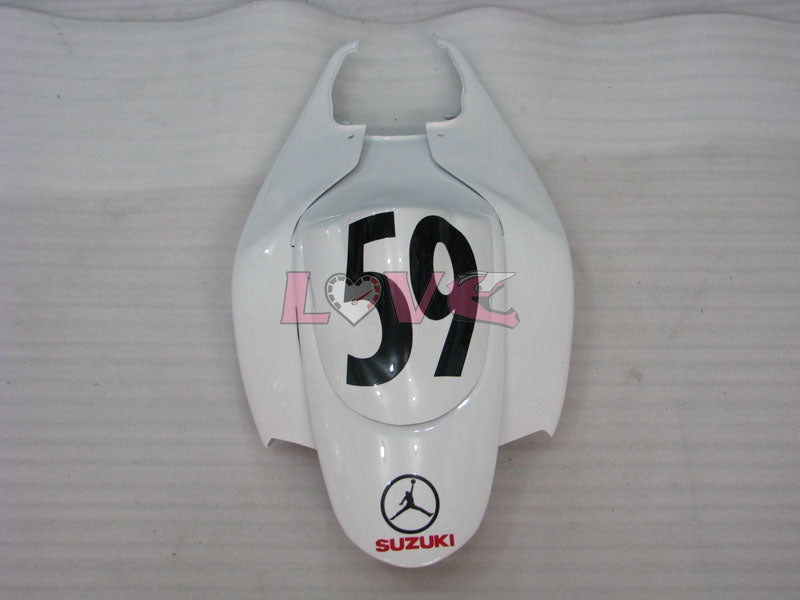 Jordan - Red White Fairings and Bodywork For 2006-2007 GSX-R600 #LF6347