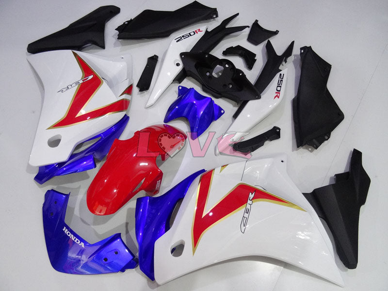 Factory Style - Red Blue White Fairings and Bodywork For 2011-2016 CBR250RR #LF3040