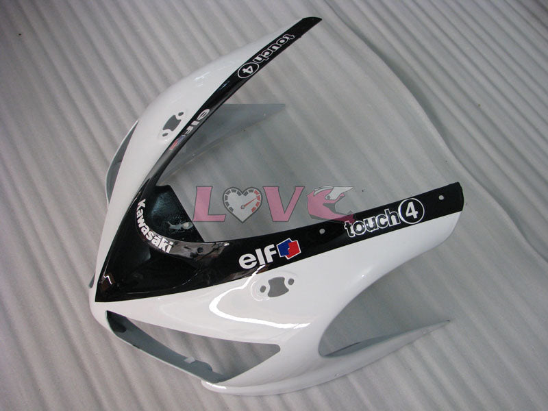 Monster - White Black Fairings and Bodywork For 2005-2006 NINJA ZX-6R #LF3305