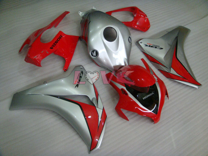 Fireblade - Red Silver Fairings and Bodywork For 2008-2011 CBR1000RR #LF7160