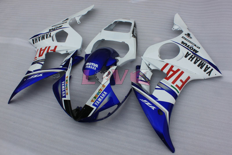 FIAT MOTUL - Blue White Fairings and Bodywork For 2005 YZF-R6 #LF3490