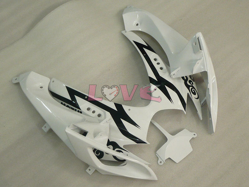 Corona - White Black Fairings and Bodywork For 2006-2007 GSX-R750 #LF6565